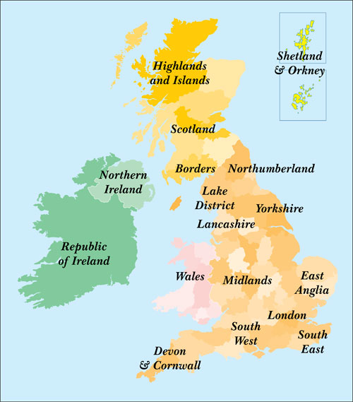 Click to select the area of Great Britain, including England, Scotland, 